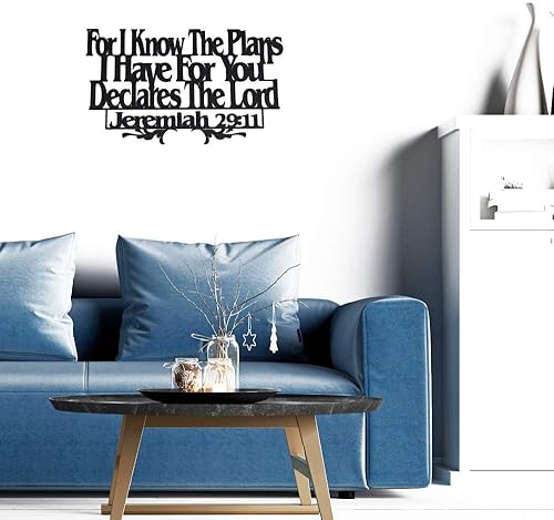 Miniatura 9 de MEMORY MATS & WORD ART - Letrero con texto inspirador y versículo bíblico de la fe cristiana, hecho a mano, para decoración de casa, pared, oficina