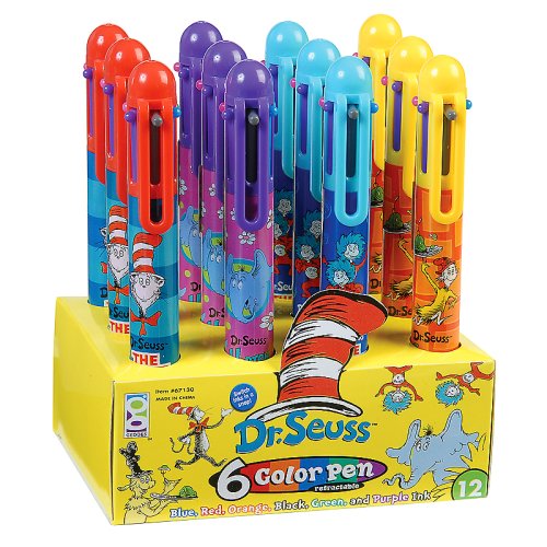 Raymond Geddes Dr. Seuss 6-In-1 Retractable Pens (Pack Of 12) #TOP1