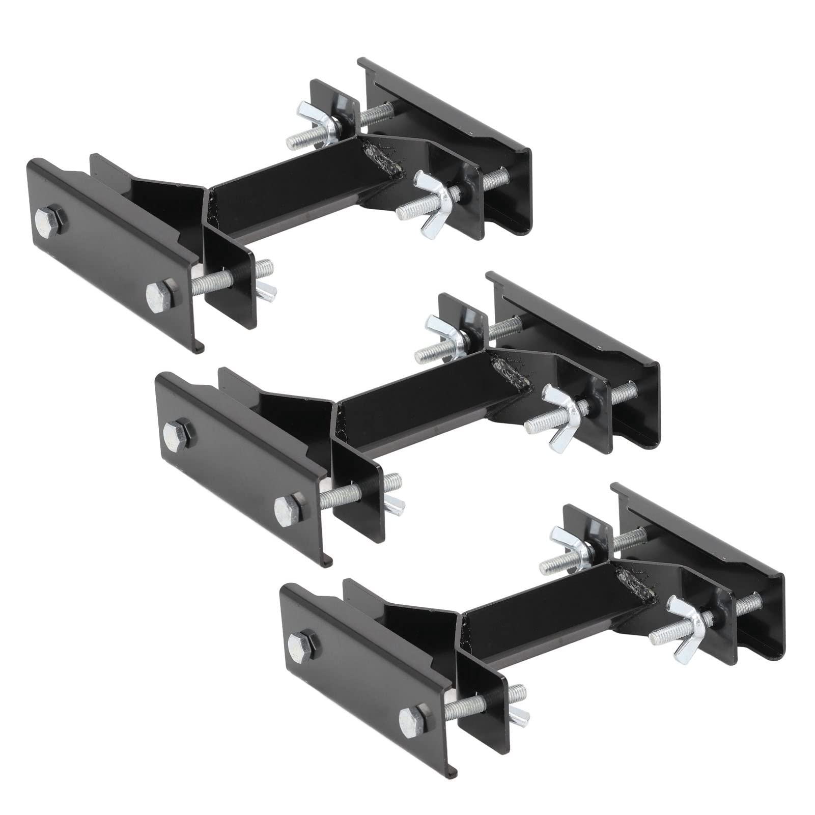 XHTLLO 3 Sets Adjustable Stainless Steel Deck Umbrella Mount Clamp Set for Secure Installation
