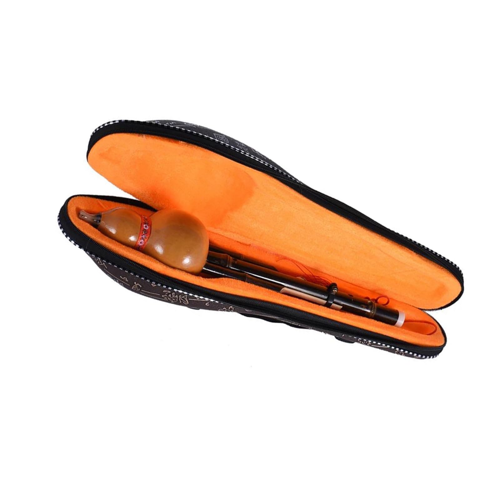 Hulusi Principiantes Hulusi Hecho A Mano Un Tipo De Flauta Calabaza Hecha Bambú Negro Con Llave C Estuche Adecuado Para Principiantes