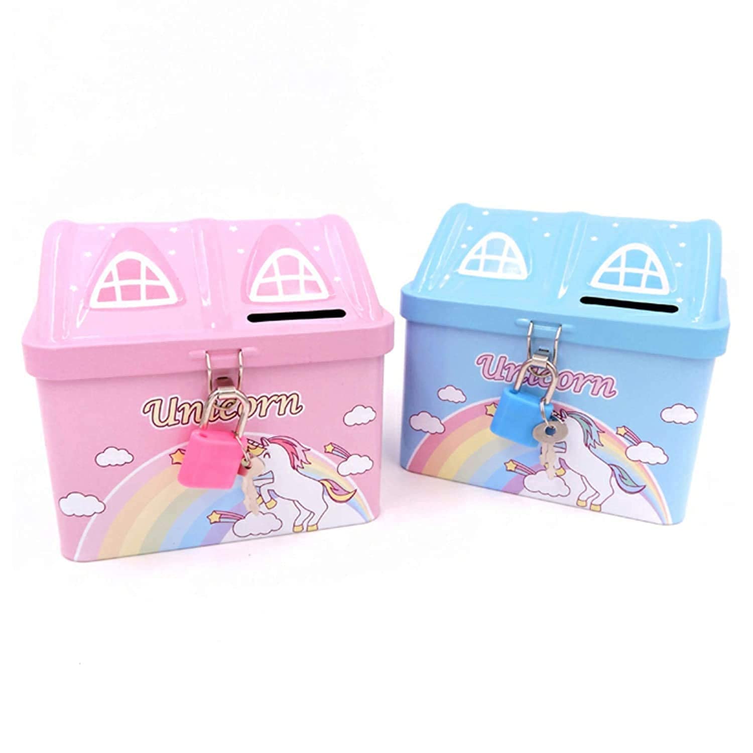 See full amazon price history chart for Urban Festivities Unicorn Piggy Bank For Girls Kids With Lock And Key (Pack Of 2) Modern House Shape Metal Money Bank Unicorn Coin Bank For Kids, Assorted Urban Festivities Unicorn Piggy Bank For Girls Kids With Lock And Key (Pack Of 2) Modern House Shape Metal Money Bank Unicorn Coin Bank For Kids, Assorted (B09H2T276S) Amazon Price History, Amazon Price Tracker