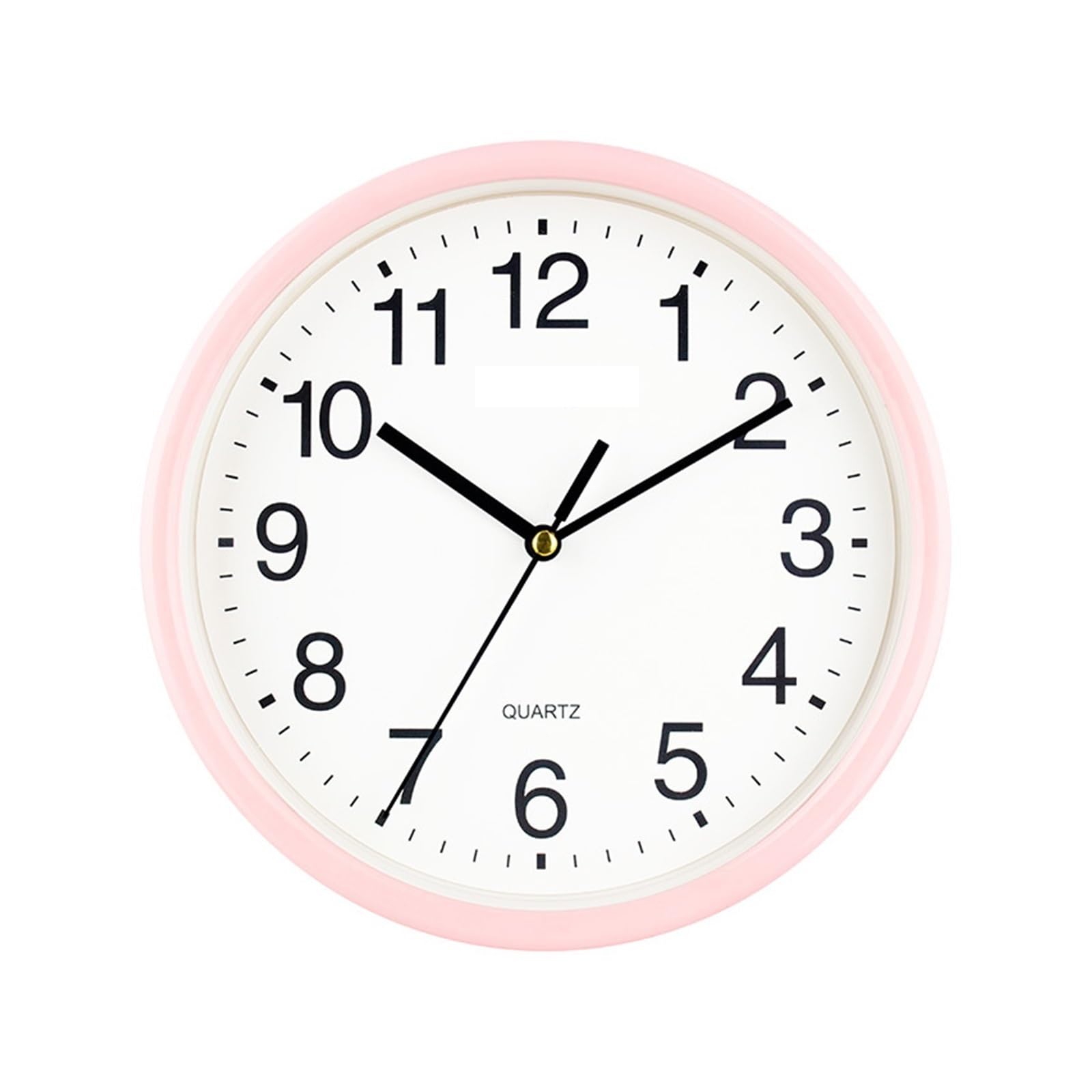 LUYSGBXR Wall Clock Small Wall Clocks With Frame Transparent Plastic Candy Colors Mute 15cm Hanging Watch Clock Living Room Home Decor(Pink)