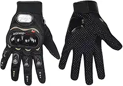 Luvas de Motociclista Antiderrapante Proteção Contra Impacto, Impermeável, Resistente á Chuva/Frio Cor Preta