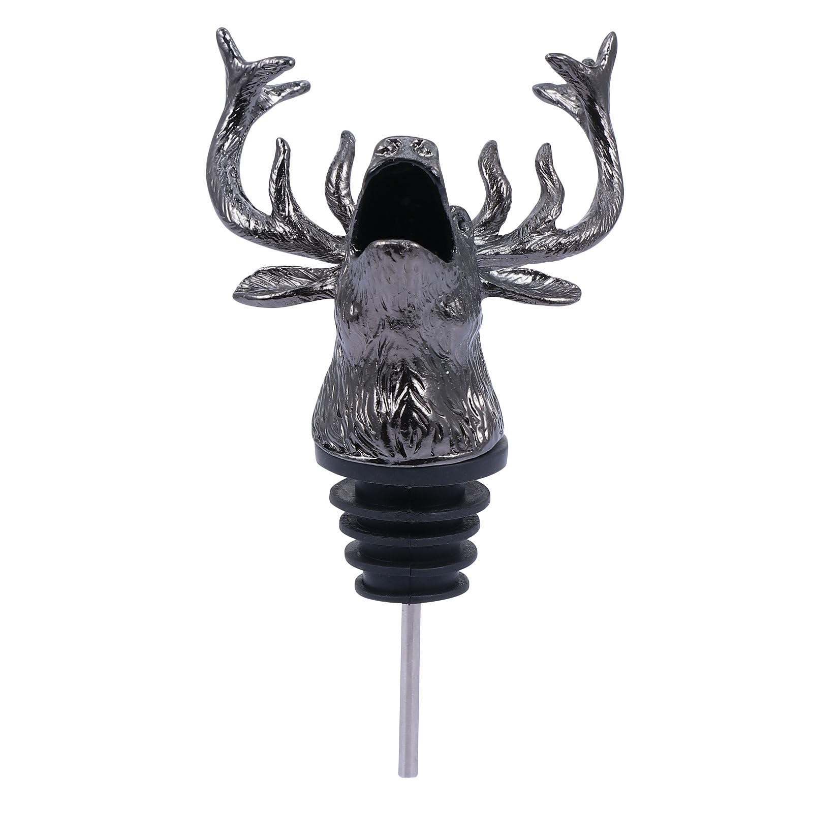 Elk Head Wine Pourer, Deer Wine Aerator Vintage Bottle Pourer for Home Party Halloween Christmas