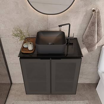 Amazon.com: COZIMAX Umbu Combo Black Steel Bathroom Vanity