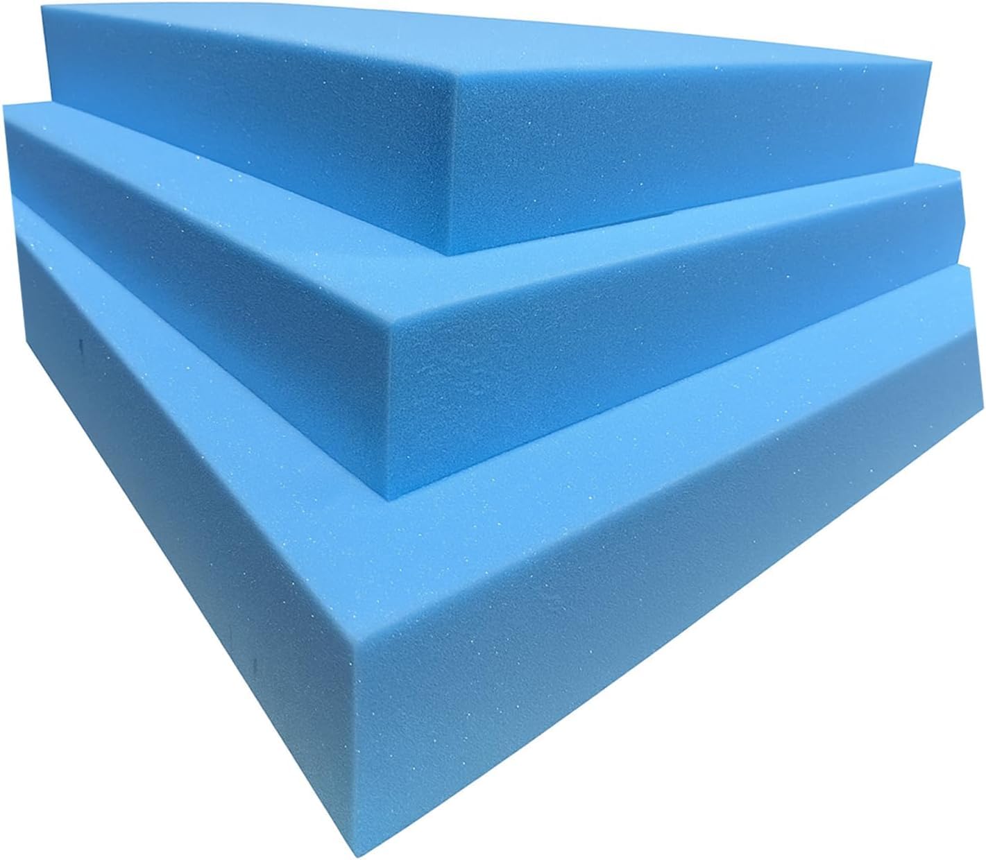 High Density Blue Upholstery Foam Cut to Size – Custom Cushion Padding for Sofa, Chair, Garden Bench, Dog Bed & Campervan – Furniture Replacement Foam (Made to Order) (23" x 22", 4.0 Inches)
