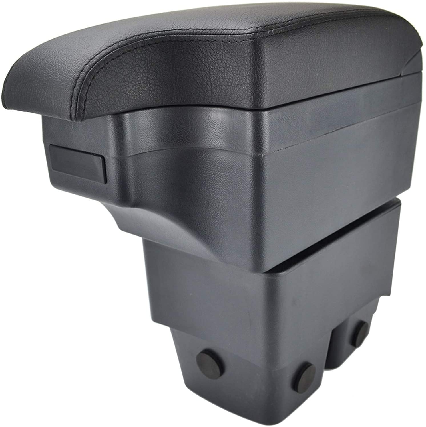 Accoudoir Central Ford Fiesta 2009-2017 – Boîte De Rangement Cuir Noir Ligne C2