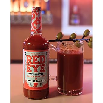 Red Eye Texas Style Horseradish Bloody Mary Mix 32 Oz 12 Pack