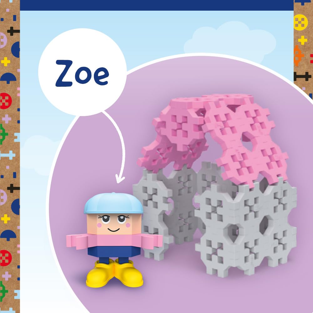 Connect Trefl Set Mattoncini Pocket Girl BEA – 35 Pezzi: 30 Mattoncini + Personaggio – Gioco Creativo Per Bambini 4+ Anni