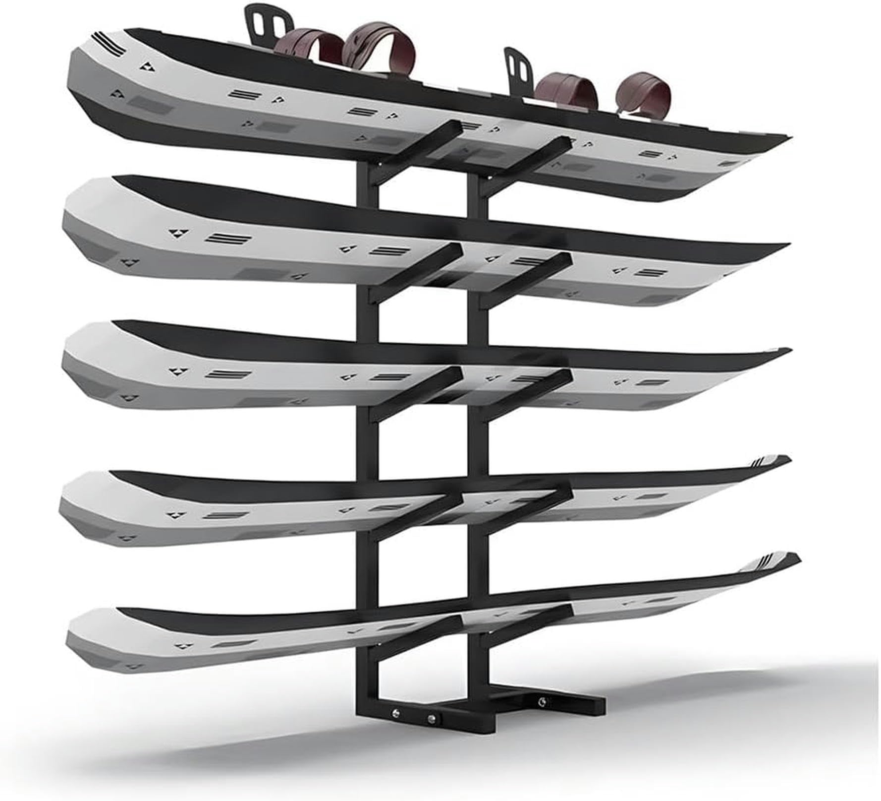 Standbarer Snowboard-Präsentationsständer aus Metall, Organizer für Heimfitnessstudio und Sportmattenaufbewahrung, vielseitiger Halter für Garage und Musterbrett, robuster Snowboard-Organize