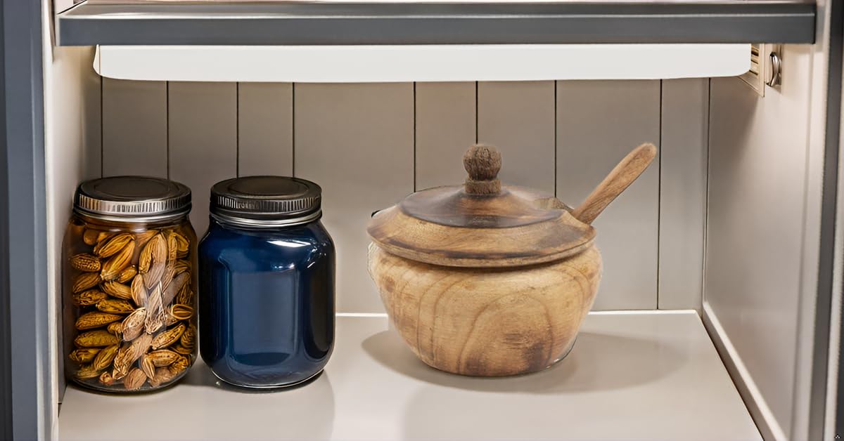 Zuccheriera E Cucchiaio Decorativo In Legno Rustico Con Coperchio A Bocca Larga, Per Caramelle, Caramelle, Spezie, Condimenti, Noci, Ciotola Per Servire Sale Spezie, Erbe E Foglie Sciolte Per Tè