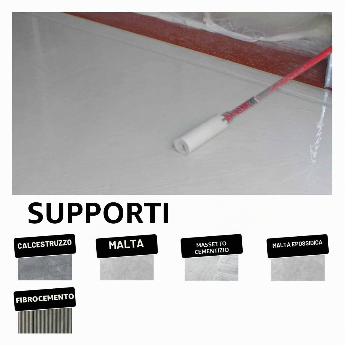 Resina epossidica Sikafloor Garage, Vernice per pavimenti interni speciale garage, 6kg, grigio selce (vicino RAL 7032)