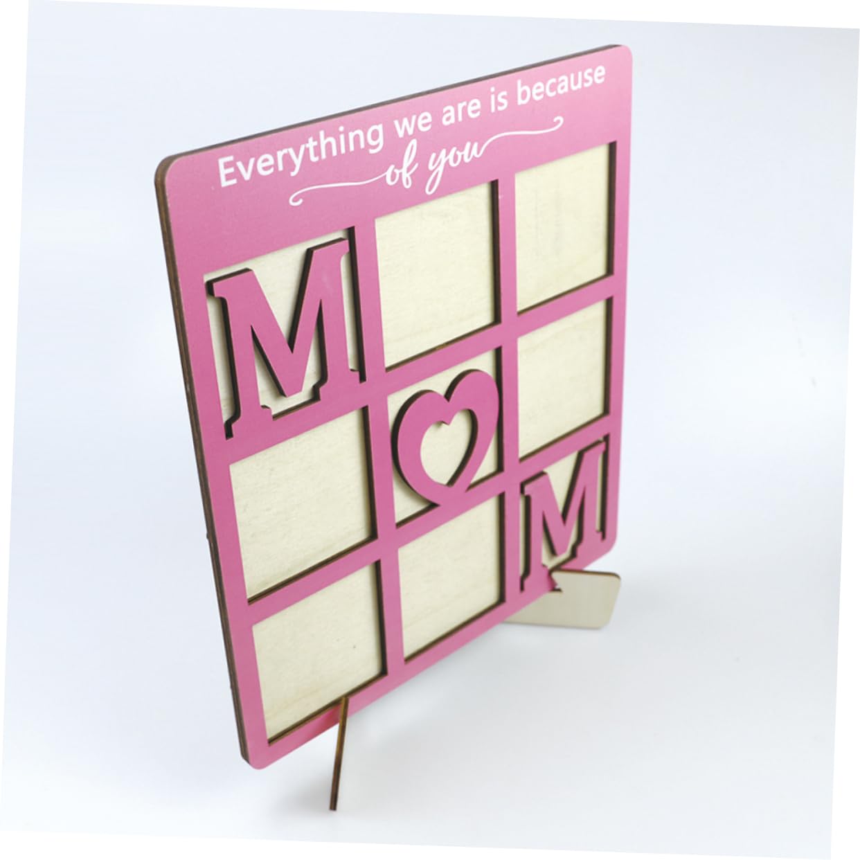 Ciieeo 4 Pièces Cadre Photo Multifonction pour Fête des Mères Décoration de Bureau Cadre Photo Décoratif Idée Cadeau Anniversaire Fête