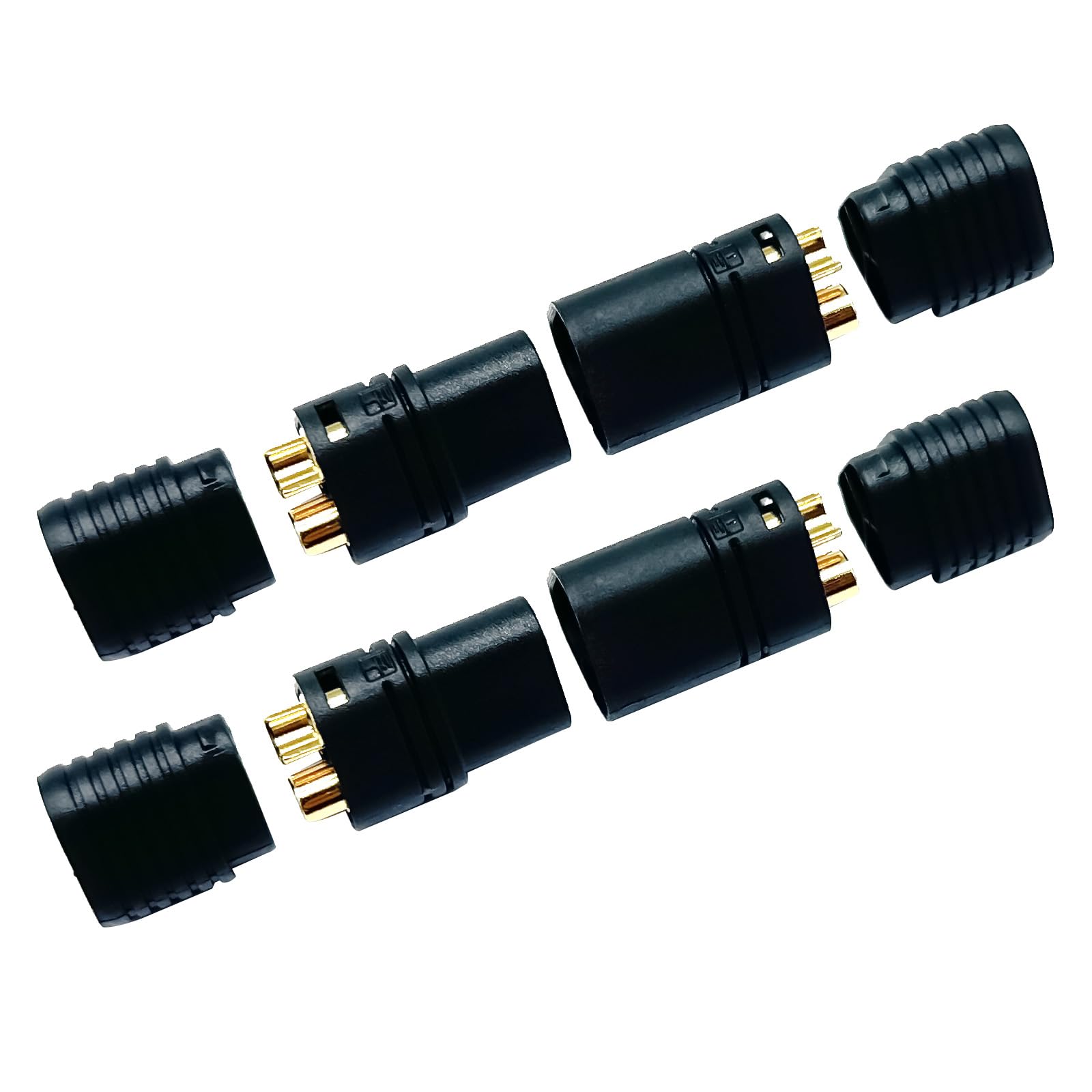 Amass 10Pairs MT60 3.5mm 3 Pins Bullet Connector Male Female with Housing for RC ESC Motor Car Boat Quad …