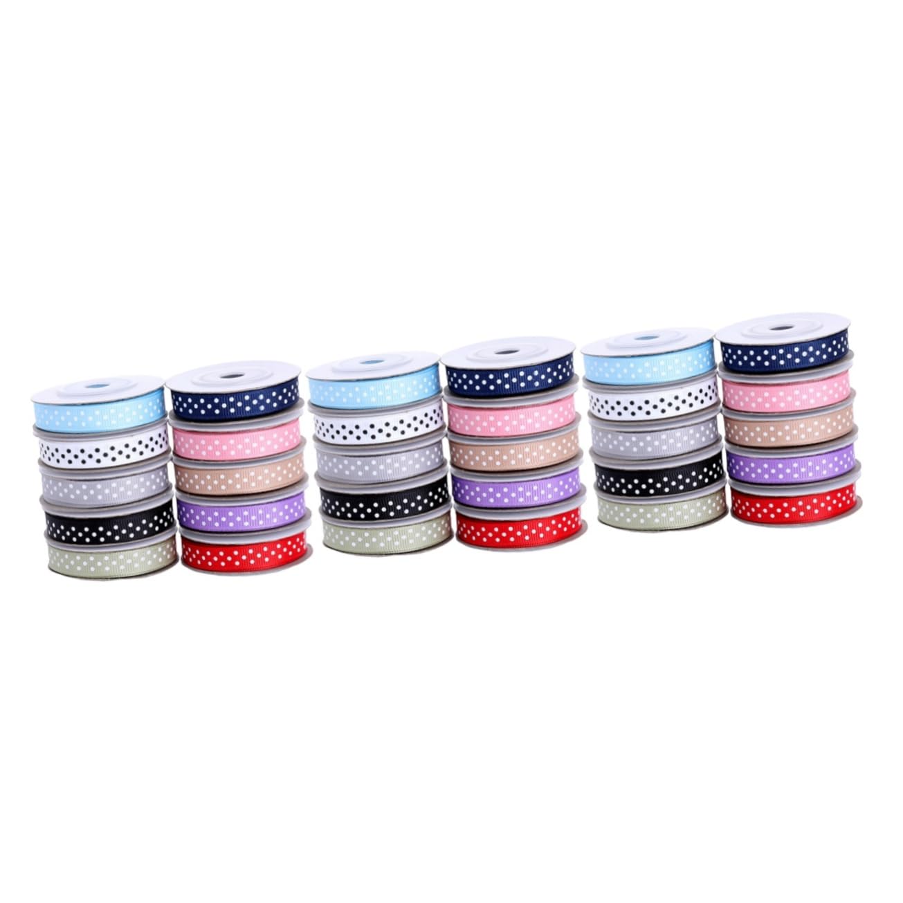 30rollos Cinta De Ribete De Puntos De Yards Mixtos Para Decoración De Manualidades y Embalaje De