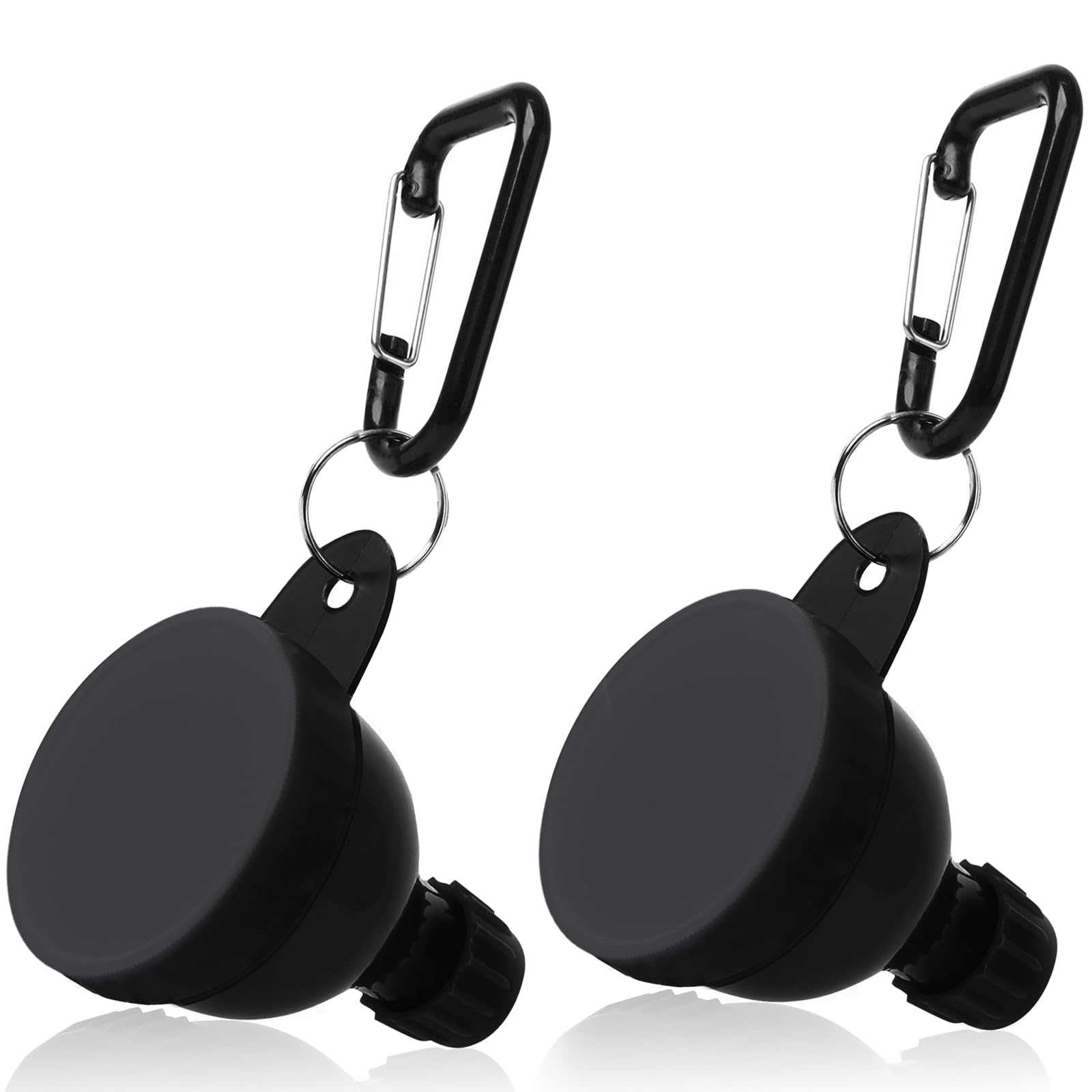 2 Pcs Protein Powder Container, Portable Protein Powder Travel Container, Protein Powder Funnel, Water Bottle Funnels for Powder Mixes, Pre Workout/Gym Supplement Funnel Keychain (100ml)