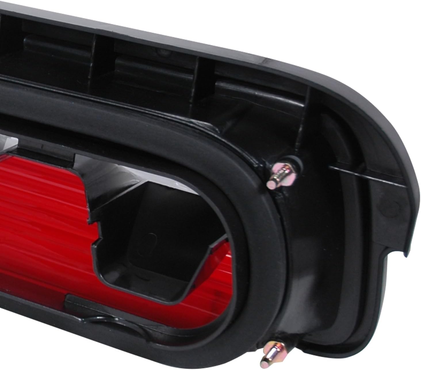 SPEC-D TUNING Red Clear Lens Tail Lights Compatible with 1989-1994 Nissan 240SX S13 2DR Couple, Left + Right Pair Assembly