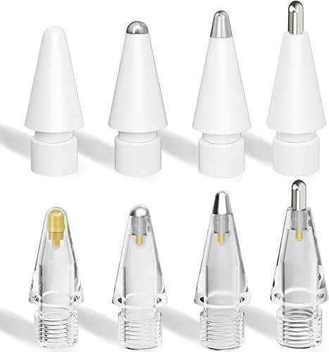 Miniatura 1 de Paquete de 8 puntas de repuesto para Apple Pencil de 2 generación y Apple Pencil de 1 generación, accesorios actualizados Inesore compatibles con