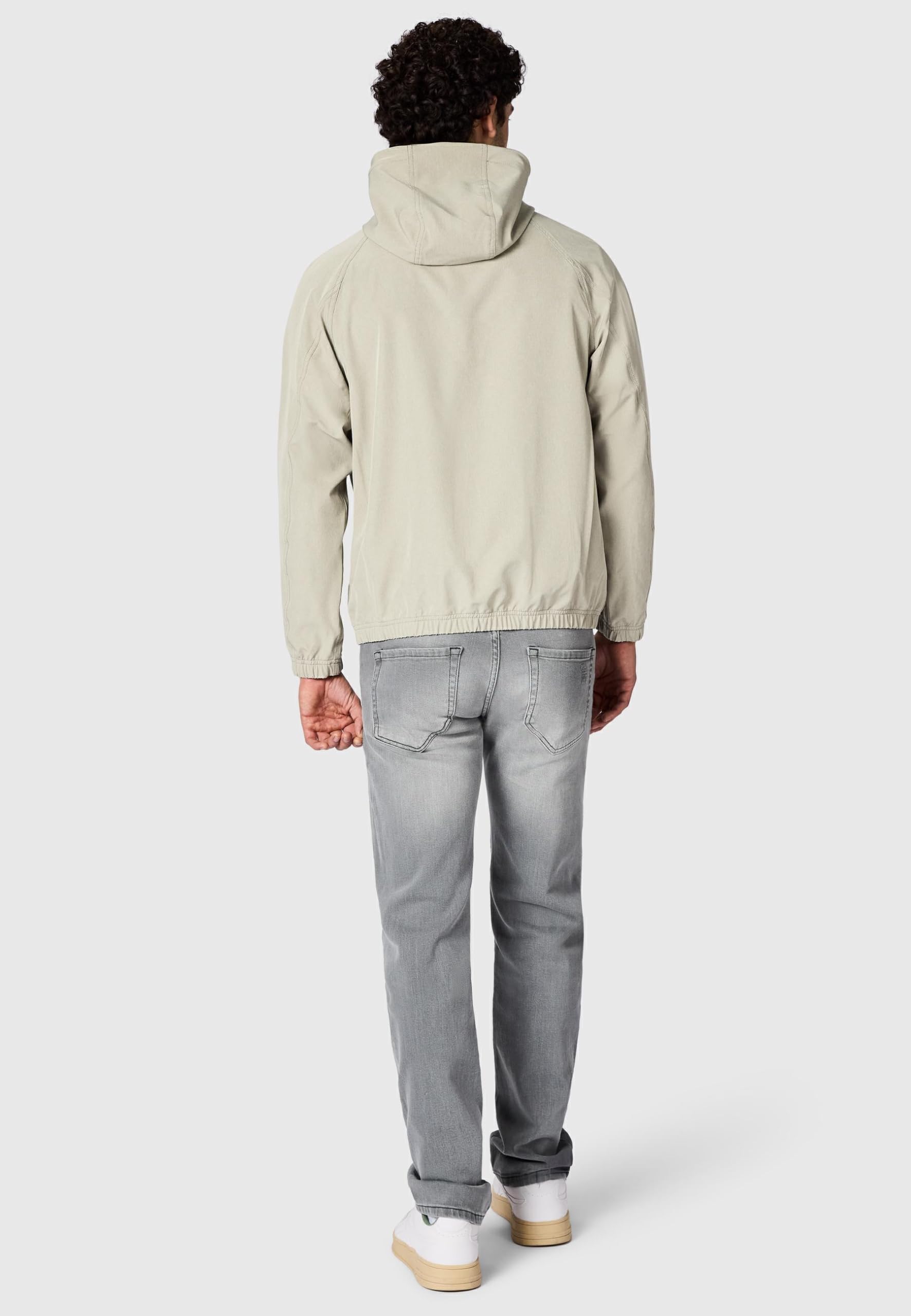 Ragwear Męska lekka kurtka przejściowa krótka kurtka z regulowanym kapturem Roog A Dusty Olive rozm. M