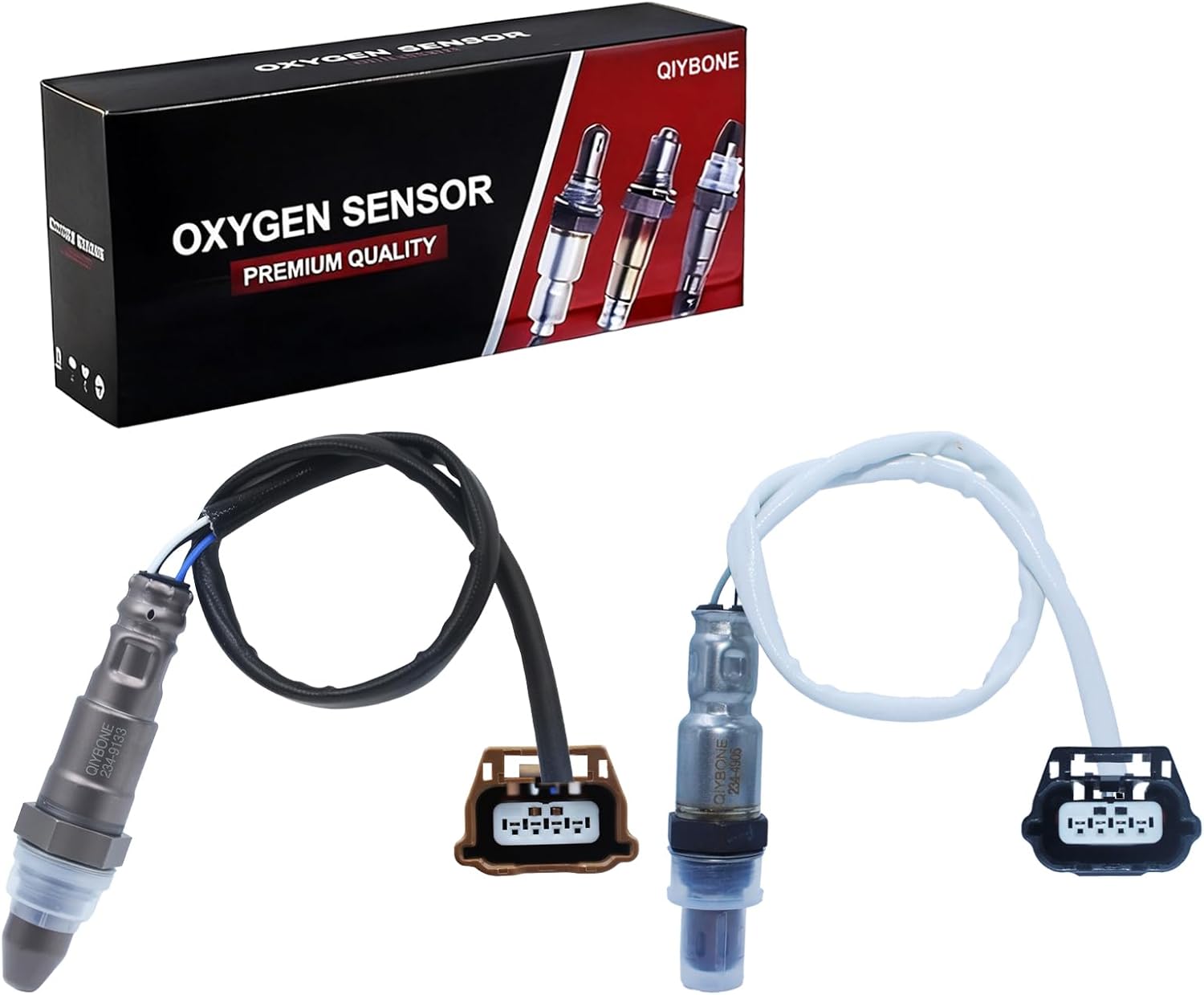 Oxygen O2 Sensor Upstream Downstream 234-9133 234-4905 for 2013 2014 2015 2016 2017 Nissan Altima 2.5L L4 Base S SL SR SV Advance Sense Replace 22693-3TA0A 226A0-3TA0B 2PCS
