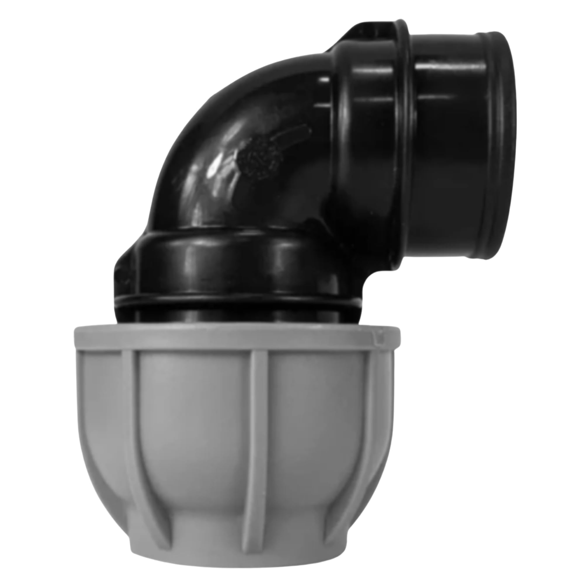 Mypurecore You At The Core Black Mypurecore Mdpe Compression Fitting 20-50Mm – Straight, Elbow, Tee, Stop End & Valve – Bsp Threaded Water Pipe Connector – Leak-Proof Irrigation For Blue Pipe (Elbow 25Mm X 1/2" Bspf)