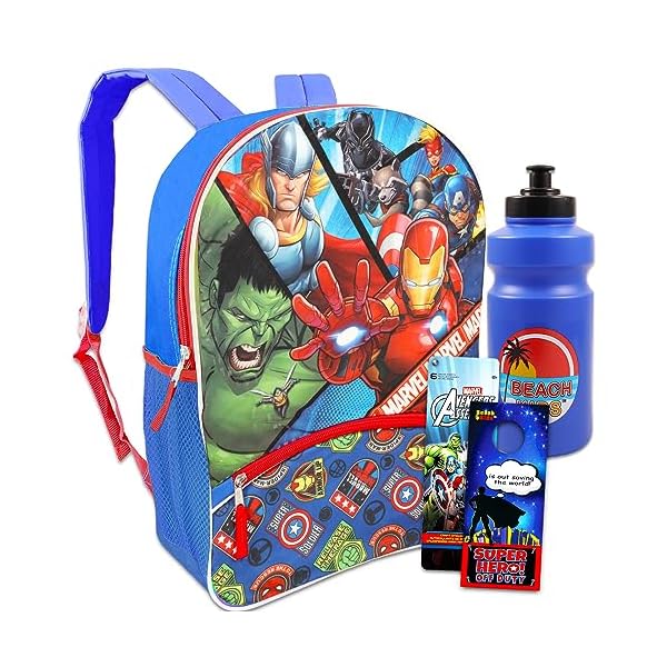 Marvel-Avengers-Backpack-Set-for-Kids-School-Supplies-Bundle-with-Superhero-Backpack-Plus-Avengers-Stickers-and-More-Superhero-Backpacks-for-Boys Marvel Avengers Backpack Set for Kids - School Supplies Bundle with Superhero Backpack Plus Avengers Stickers and More (Superhero Backpacks for Boys)