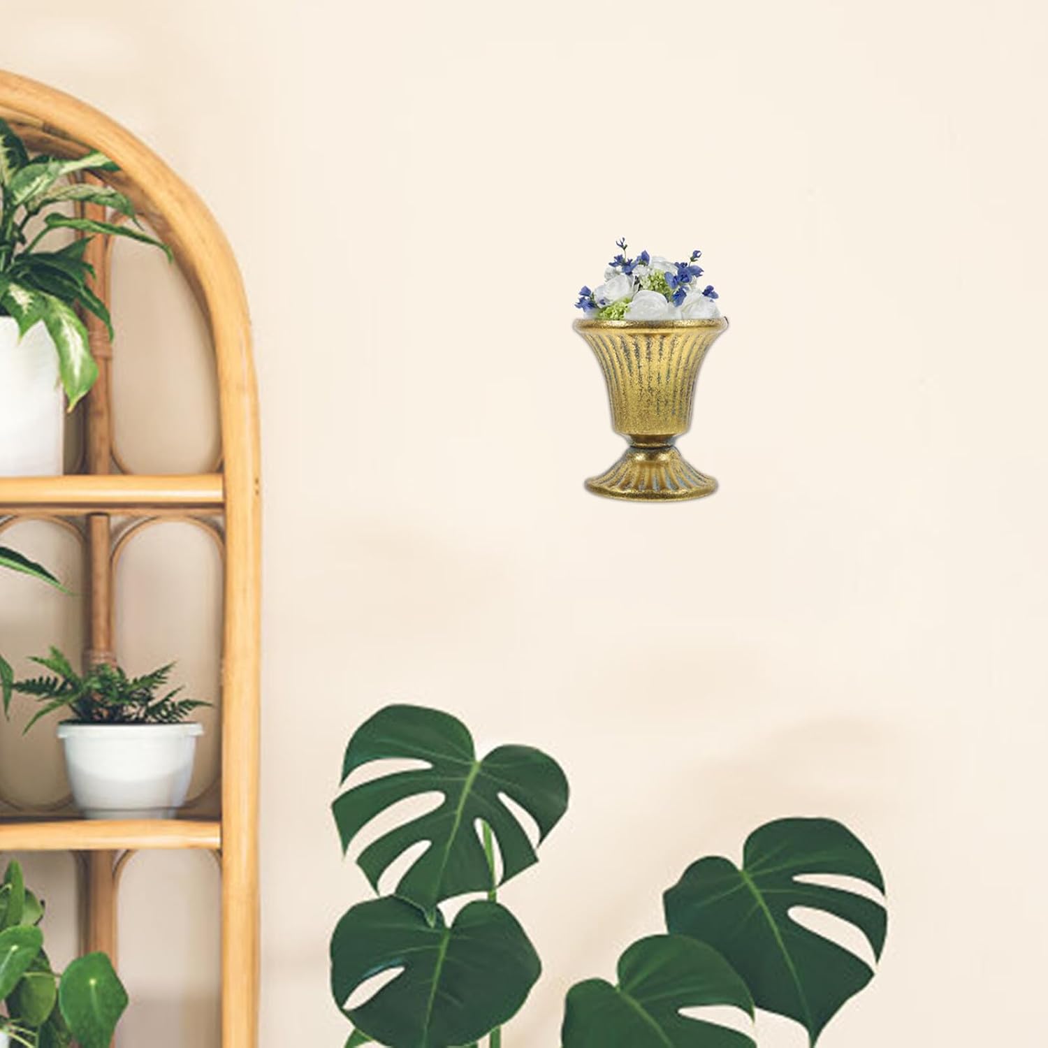 1Pc Vintage Half Vase Flowerpot Prop Rustic Flowerpot for Indoor Outdoor Home Office Cafe Oil Painting and DIY Drawing for Living Balcony Charming Countryside Style Home Decor image 4