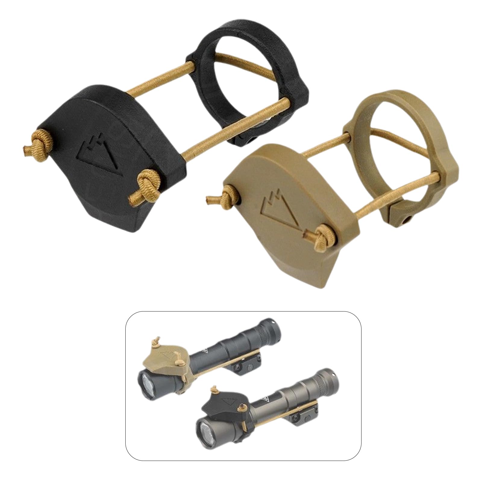 Gnbzxce Flashlight Caps Lens Covers Tactically Scope Lens Covers Protector Weapons Light Front Lens Caps for M600 300 Easy to Use