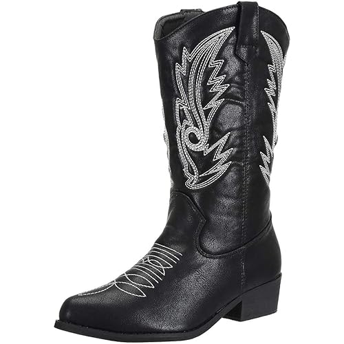 SheSole Women's Wide Calf Western Cowgirl Cowboy Boots