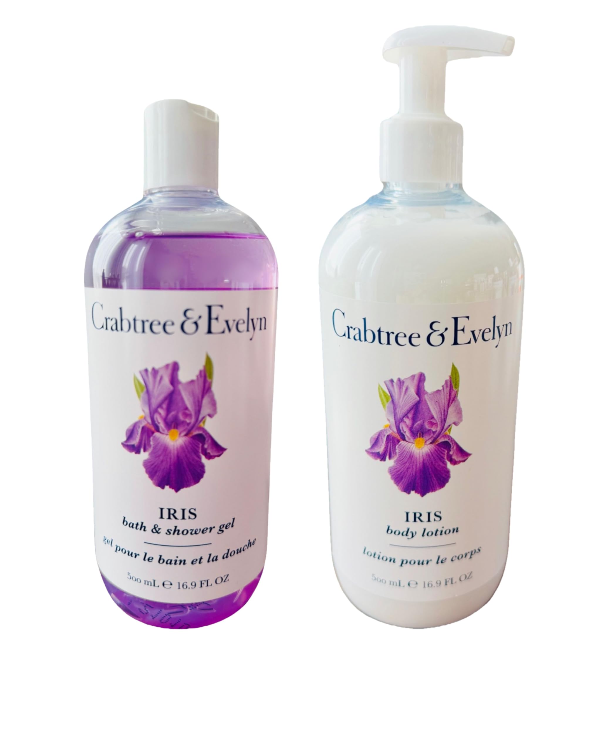 Amazon.com : Crabtree & Evelyn Iris Bath Set Shower Gel and Body
