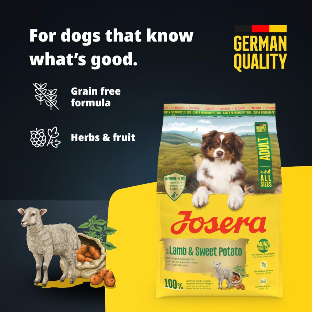Josera Adult Lamb & Sweet Potato 12,5kg Trockenfutter für Hunde