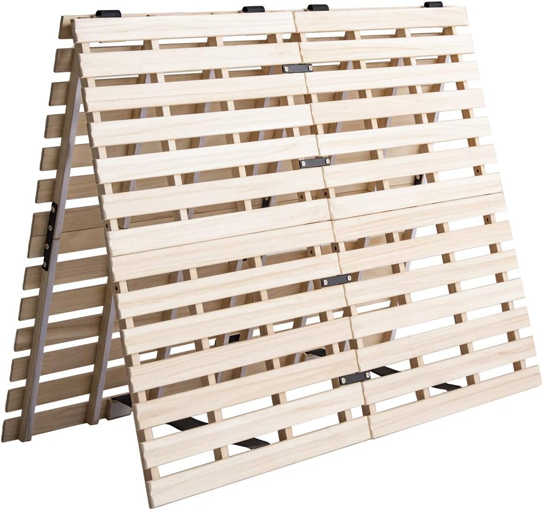 引取限定】中居木工 折りたたみ式スノコベッド シングル ヒノキ 葛飾区