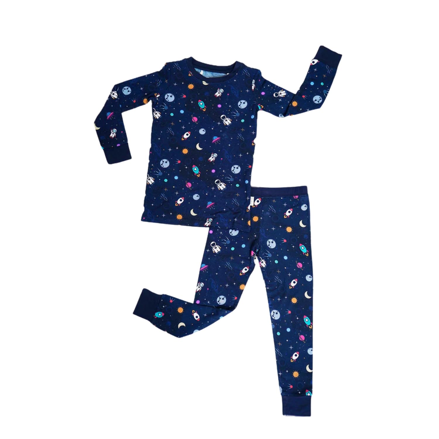THE PLUSH CLUB Bamboo Viscose Baby Pajamas - Long Sleeve Onesie Soft, Breathable, Stretchable Toddler Pajamas 95% Bamboo Viscose Kids PJs