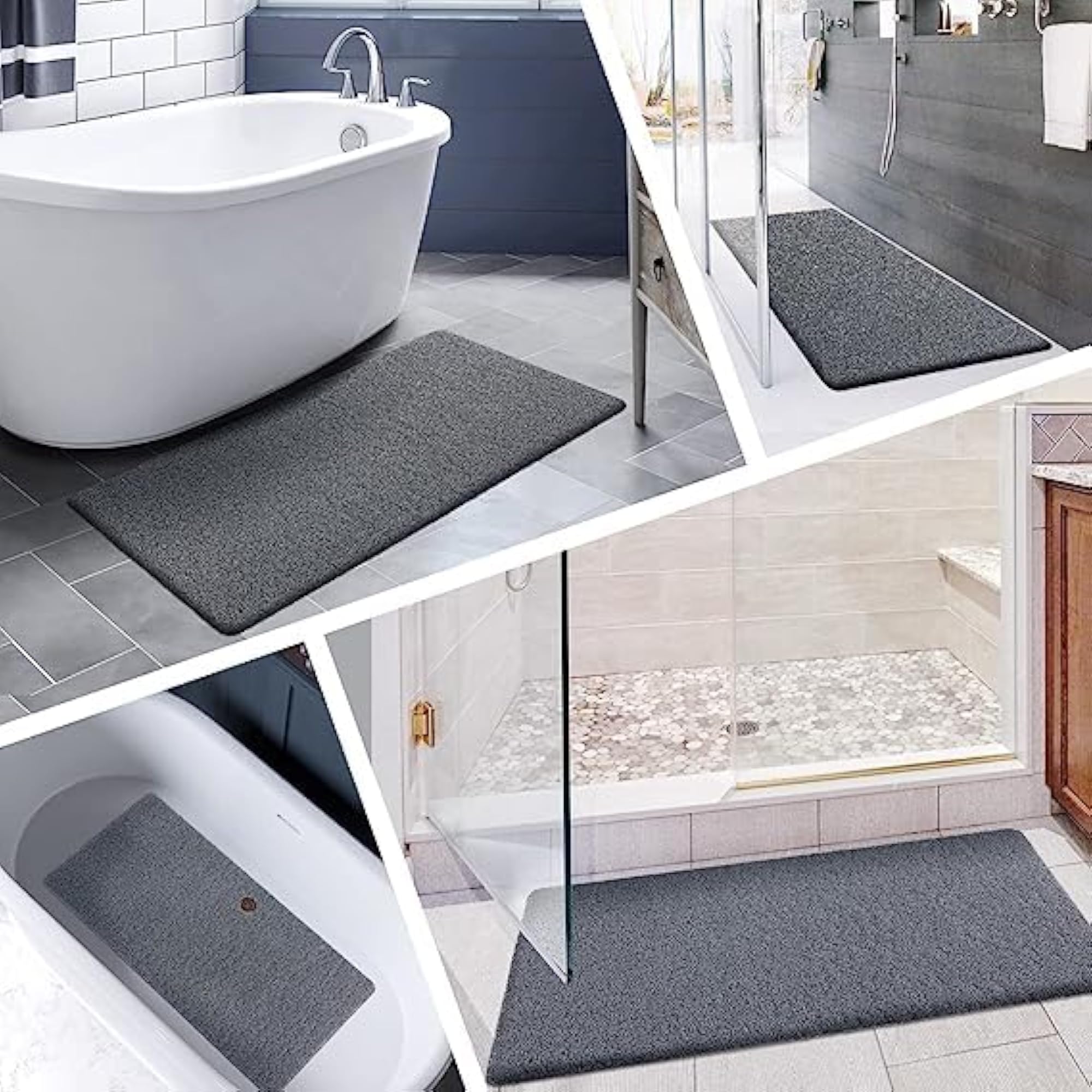 Comfortable Non-Slip Bathtub Mat with Drain Holes