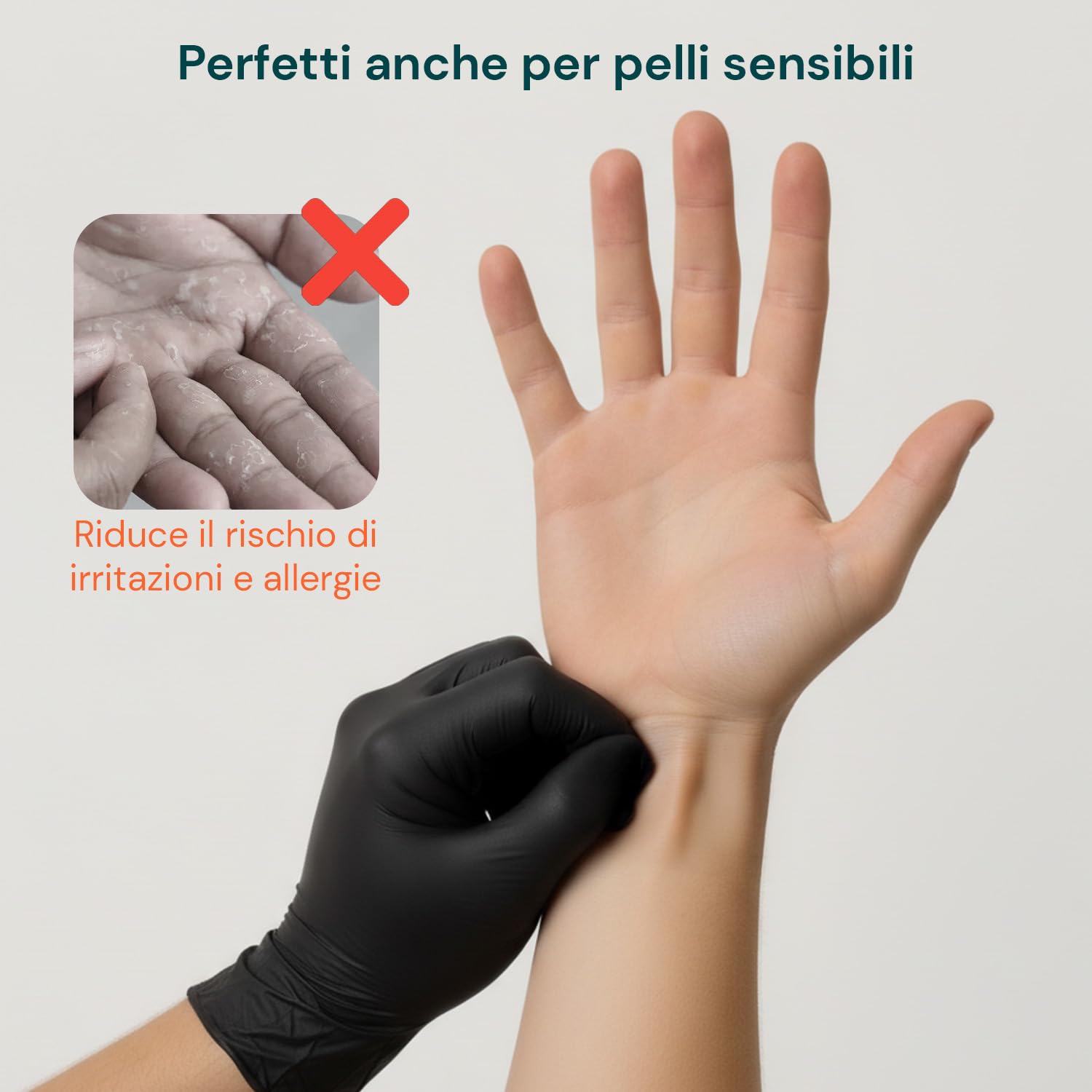 Avilia - Set 1000 Guanti Nitrile Neri Monouso Taglia L Senza Talco, Resistenti per Uso Professionale e Domestico, Presa Sicura, Facili da Indossare, Protezione Igienica per Estetica e Pulizie