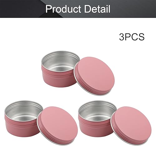 Vista 235 de Othmro Latas redondas de aluminio para tapas de metal, con tapa de rosca de 2.0 fl oz/2 onzas, 2.677 x 0.984 in (D* H) contenedores de aluminio
