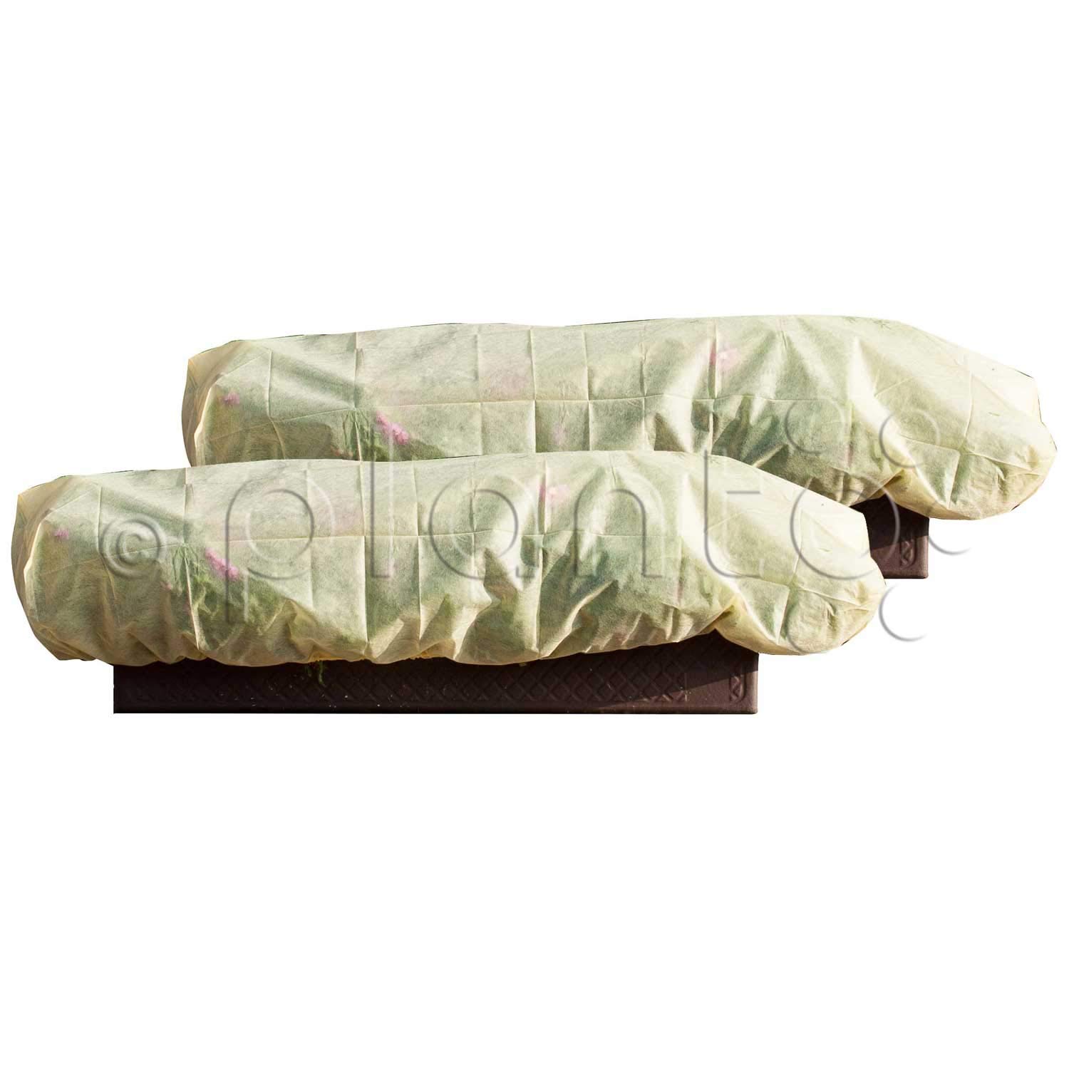 planto Bio Blumenkasten-Hauben, Frostschutz Hauben, Nie mehr zerstrte  Bltenpracht im Blumenkasten!Schutz fr Balkonpflanzen vor leichtem Frost,  Schlagregen,Hagel oder starkem Wind.(1 Pack = 2 Stck) : Amazon.de: Garten
