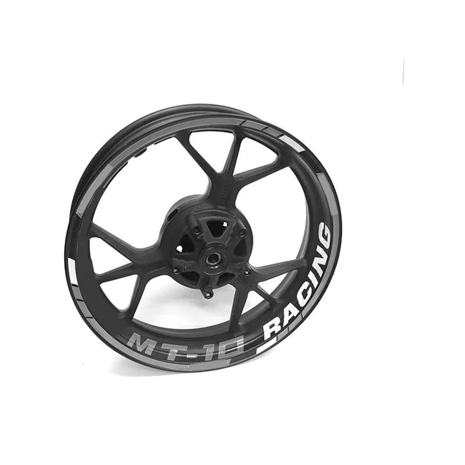 Stickers Motorcycle Accessories Wheel Stickers Reflective Rim Motorbike Waterproof Decals for Yamaha MT-10 Mt10(Style 12)