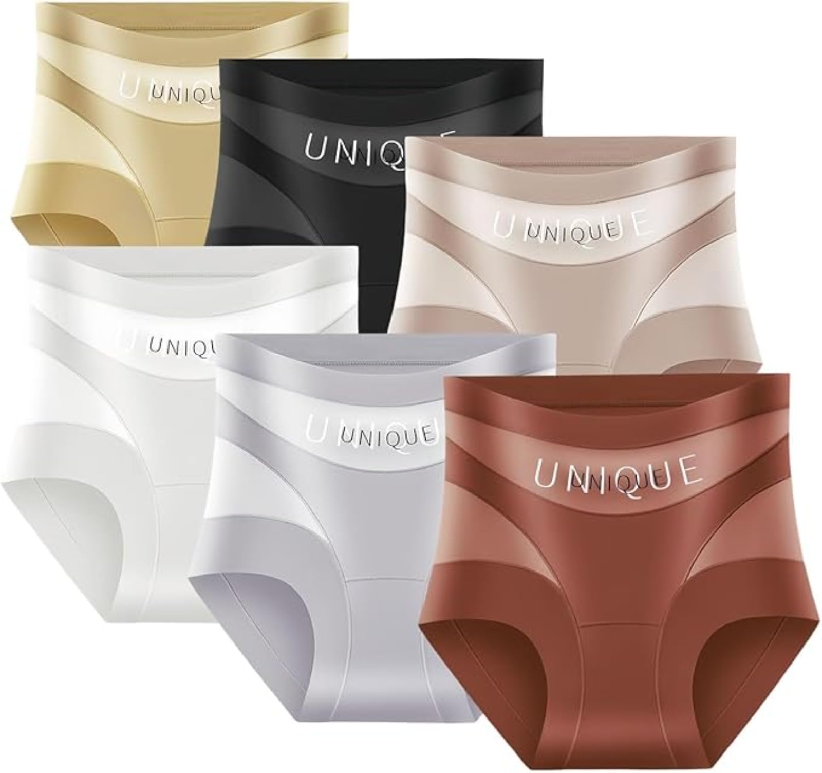 Generico Biancheria Intima Unica Controllo della Pancia per Le Donne Shapewear,Controllo Mutandine a Vita Alta,Biancheria Intima Senza Cuciture per Le Donne