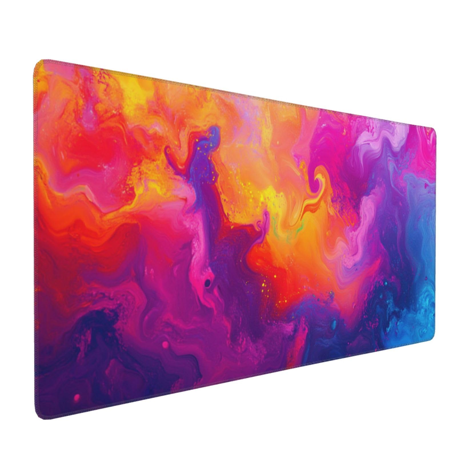 Alfombrilla Ratón Rosa & Nube 100 x 50 cm Alfombrilla de Escritorio G364 | Base Goma Antideslizante, Superficie Impermeable, Gaming Mouse Pad, Alfombrilla para Ratón y Teclado, Accesorios de Oficina