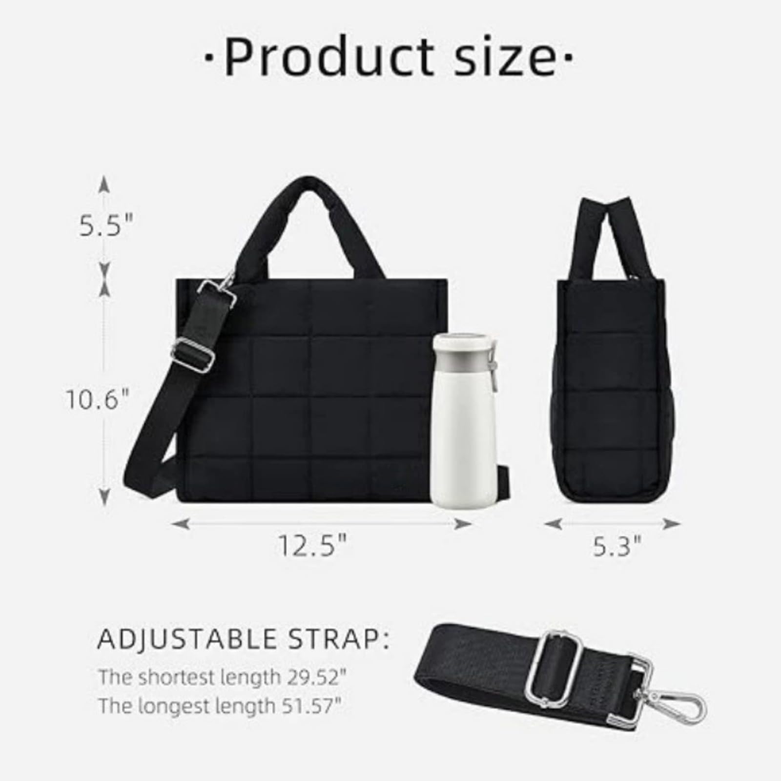 Borsa a tracolla modificabile in tessuto permanente con tasca multipla sottile per viaggi Rudiments