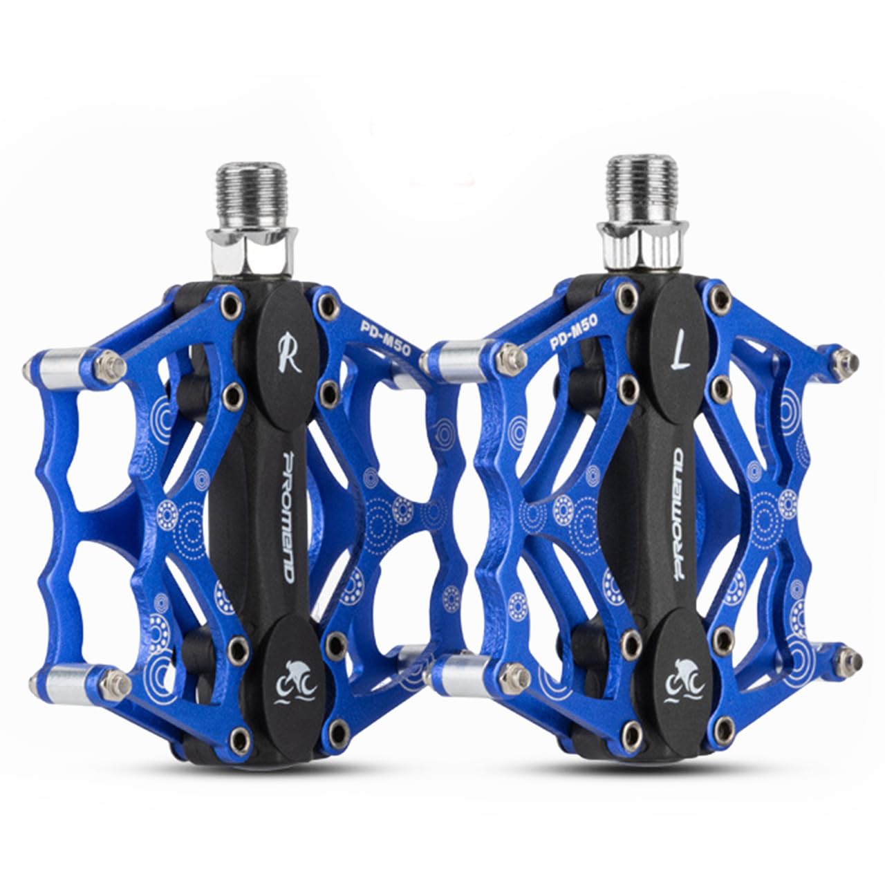 ‌Ultralight CNC Bike Pedals - Sealed Bearings Mountain/BMX/Road Pedals with Non-Slip Surface & 9/16" Chrome-Molybdenum Steel Spindle for MTB/Gravel/