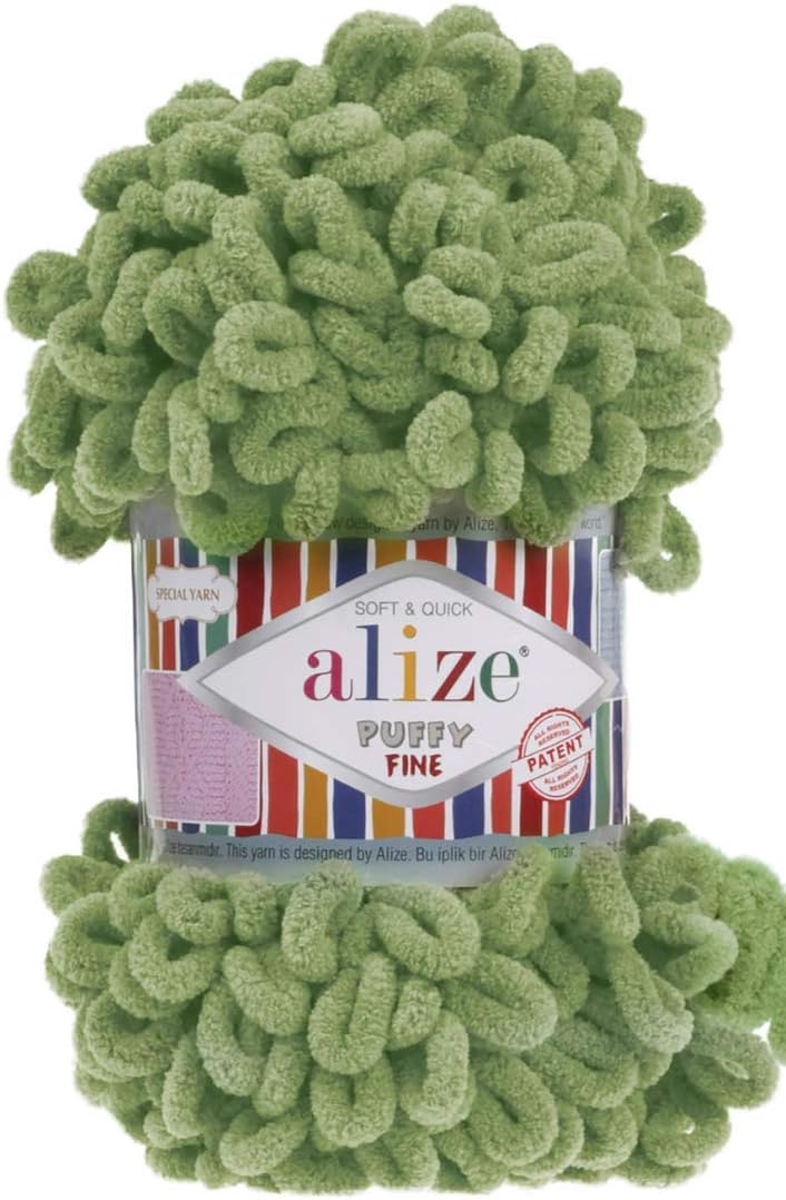 Alize Bernat EZ Blanket Yarn Bundle 100 Polyester (Powder