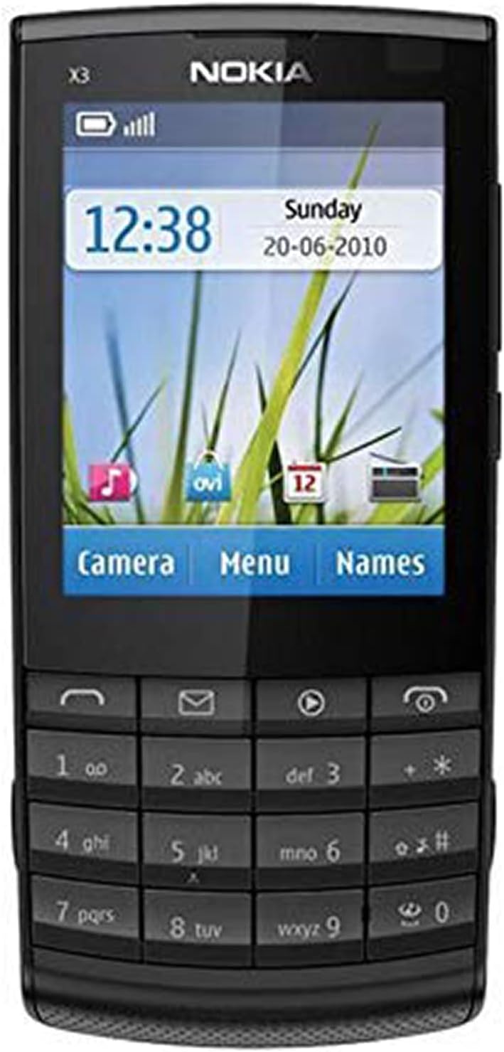 X3-02 Touch and Type by HMD Global-N O K I A with 5 Mega Pixel, Stereo FM Radio, RDS, Camera, Bluetooth - (Dark Grey)
