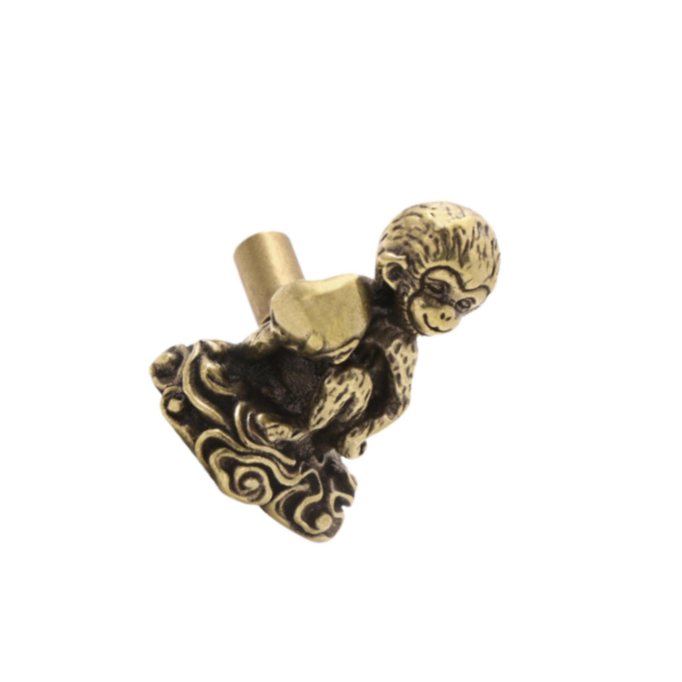 QIXCXAZ Long Lasting Monkey Handle Hardware Decorative Closet Knob Sturdy Copper Funny Home Furniture Door Handle for Creative Gift Furniture Door for