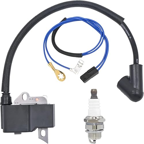 Miniatura 1 de 545046701 Módulo de bobina de encendido con bujía para Husqvarna 125C 125E 125L 125R 125RJ 125LDX 128L 128C 128R 128LDX Trimmer Edger Brushcutter
