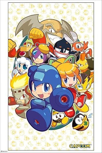 Miniatura 1 de Mega Man Chibi Art Video Game Video Gamer Classic Retro Vintage 90s Gaming MegaMan Capcom Legacy Collection Megaman 11 Mega Man X Dr Wily Cool