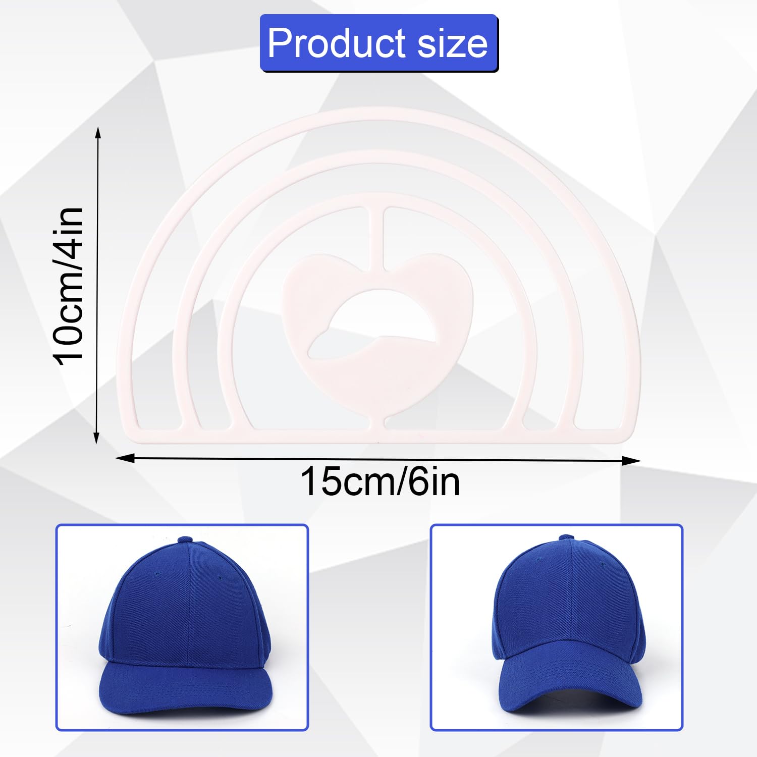 4pcs Hat Curve Tool, Hat Curving Band Convenient Hat Shaper Design with Dual Option Hat Bill Bender Slots Hat Shape Keeper for Caps - Image 2
