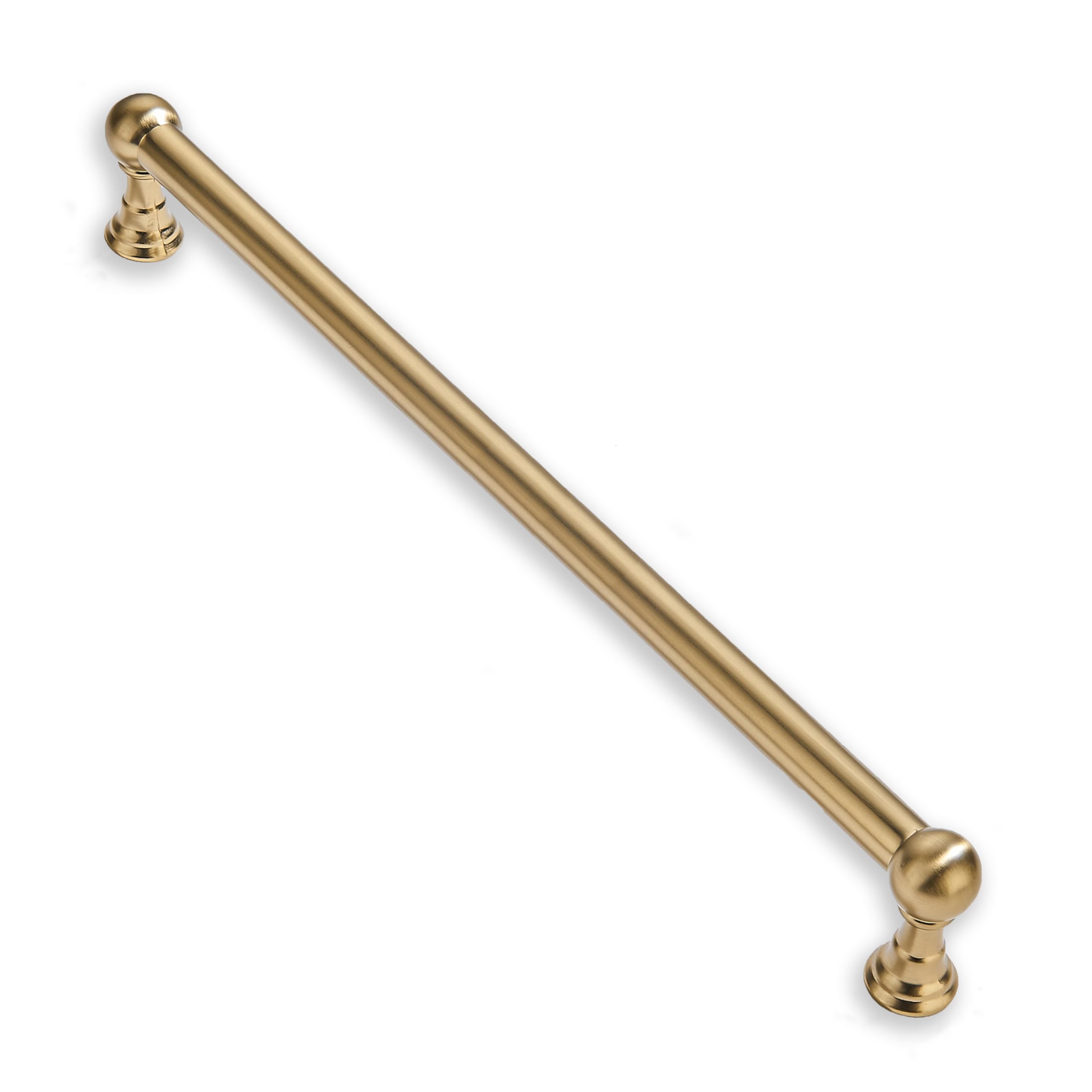 CABDM 1 Pack Appliance Pull 18 Inch Solid Kitchen Cabinet Handles Brushed Brass Cabinet Pulls Gold Drawer Pulls Cabinet Hardware Kitchen Handles for Cabinets Cupboard Handles — image 1