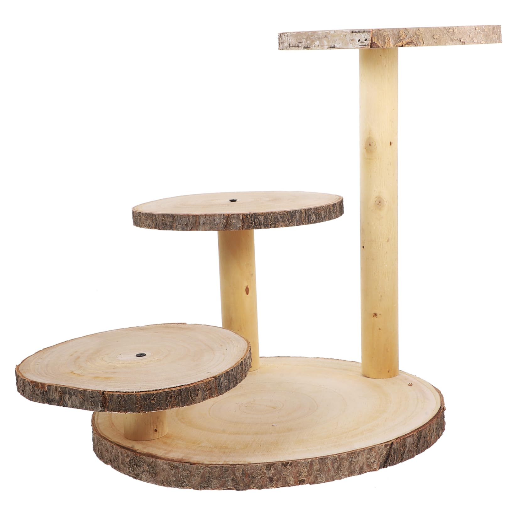 Expositor De Tartas De Varios Soporte De Madera Para Cupcakes y Pasteles Decorativo y Resistente